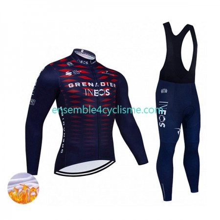 Tenue Maillot M/L + Collant à Bretelles Hiver Thermal Fleece 2022 Ineos Grenadiers N005